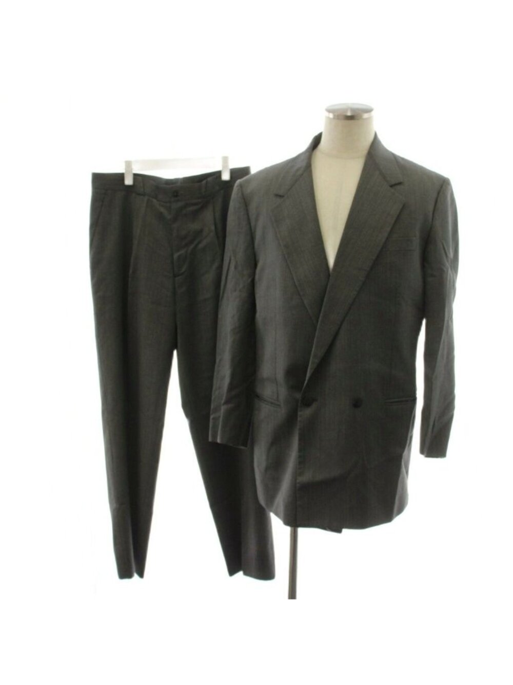 Versace Gianni Suit Set Tailored Jacket Double Pants Trousers Striped Pattern
